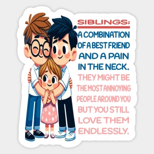 Endless Love: Siblings Forever Connected Sticker